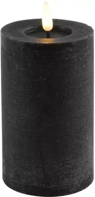 Ledkaars lyon d7.5h12.5cm zwart bo - afbeelding 1