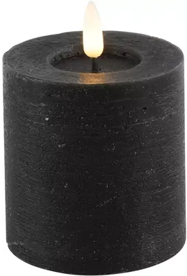 Ledkaars lyon d7.5h8cm zwart bo - afbeelding 1