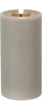 Ledstompkrs lyon d7.5h15cm grijs bo - afbeelding 1