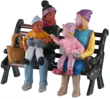 Lemax a day at the park kerstdorp figuur type 4 Vail Village 2020