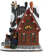 Lemax alpine lodge pet retreat verlicht kersthuisje Vail Village 2018 - afbeelding 2
