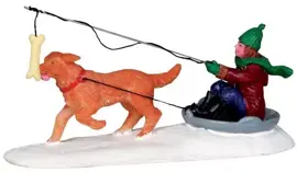 Lemax alternative energy kerstdorp figuur type 2 Vail Village 2013 - afbeelding 2