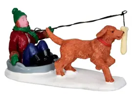 Lemax alternative energy kerstdorp figuur type 2 Vail Village 2013 - afbeelding 1