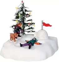 Lemax angel's wings bewegend kerstdorp tafereel 2004 - afbeelding 1