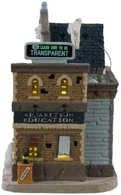 Lemax apparition academy verlicht huisje Spooky Town 2021 - afbeelding 3