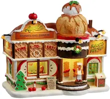Lemax apple dumpling diner verlicht kersthuisje Sugar 'N' Spice 2025 - afbeelding 1