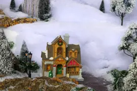 Lemax artists' lofts verlicht kersthuisje Vail Village 2024 - afbeelding 4