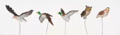 Lemax assorted birds s/5 kerstdorp accessoire 2008 - afbeelding 1