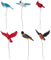 Lemax assorted birds, s/6 kerstdorp accessoire 2008 - afbeelding 1