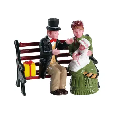 Lemax baby's first christmas kerstdorp figuur type 3 Caddington Village 2018 - afbeelding 1
