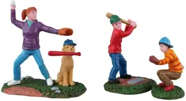 Lemax baseball practice, set of 3 kerstdorp figuur type 4 2023 - afbeelding 1