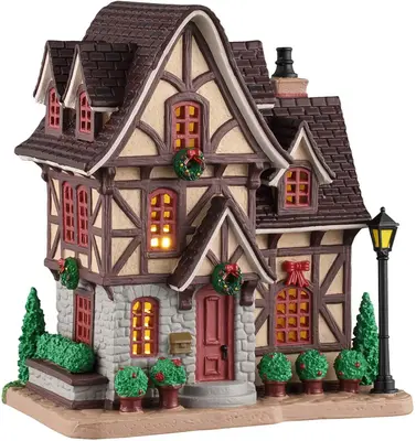 Lemax bosworth residence verlicht kersthuisje Caddington Village 2026 - afbeelding 1