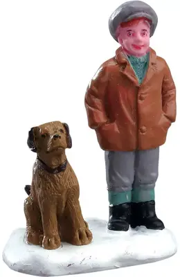 Lemax boy's best friend kerstdorp figuur type 1 Caddington Village 2017 - afbeelding 1