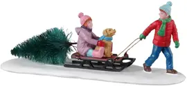 Lemax bringing home our tree kerstdorp tafereel Vail Village 2023 - afbeelding 1