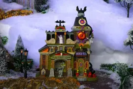 Lemax broken bell telephone co. verlicht huisje Spooky Town 2024 - afbeelding 4