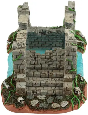 Lemax broken bridge tafereel Spooky Town 2026 - afbeelding 2