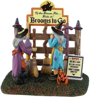 Lemax brooms to go tafereel Spooky Town 2024 - afbeelding 1
