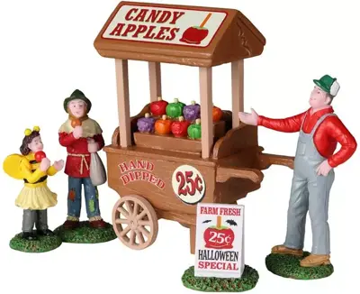 Lemax candy apple cart s/5 halloween figuur Spooky Town 2022 - afbeelding 1