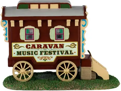 Lemax caravan music festival kerstdorp tafereel Carnival 2024 - afbeelding 1