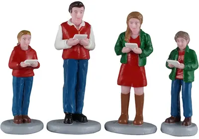 Lemax caroling family kerstdorp figuur type 4 Caddington Village 2026 - afbeelding 1