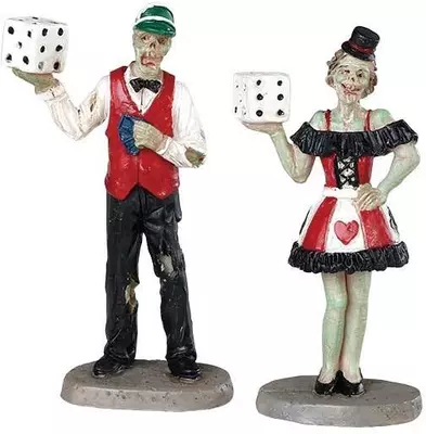 Lemax casino figurine s/2 figuur Spooky Town 2019 - afbeelding 1