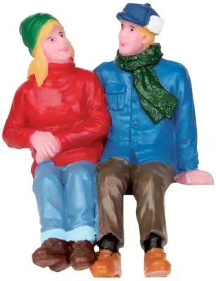 Lemax chatting together kerstdorp figuur type 2 2015 - afbeelding 1