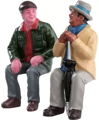 Lemax chatting with old friends s/2 kerstdorp figuur type 2 2017 - afbeelding 1