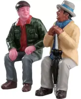 Lemax chatting with old friends s/2 kerstdorp figuur type 2 2017 - afbeelding 1