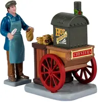 Lemax chester's hot chestnuts s/2 kerstdorp figuur type 3 Caddington Village 2024 - afbeelding 1