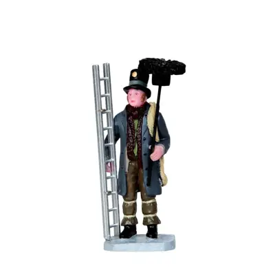 Lemax chimney sweep kerstdorp figuur type 2 Caddington Village 2013 - afbeelding 1