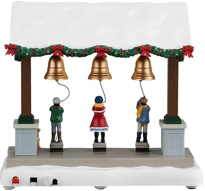 Lemax christmas bells are ringing bewegend kerstdorp tafereel Caddington Village 2026 - afbeelding 4