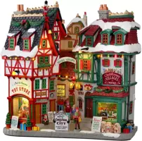 Lemax christmas city verlichte facade 2021 - afbeelding 1