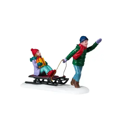 Lemax christmas eve visit kerstdorp figuur type 2 Caddington Village 2024 - afbeelding 1