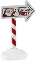 Lemax christmas party sign kerstdorp accessoire 2023 - afbeelding 1