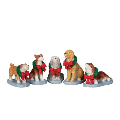 Lemax christmas pooch s/5 kerstdorp figuur type 3 2013 - afbeelding 1