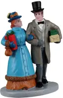 Lemax christmas shopping date kerstdorp figuur type 2 Caddington Village 2022 - afbeelding 1