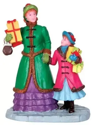 Lemax christmas shopping kerstdorp figuur type 2 Caddington Village 2014 - afbeelding 1