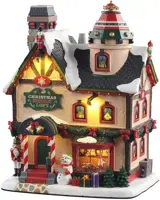 Lemax christmas supply loft kersthuisje Caddington Village met rokende schoorsteen 2021 - afbeelding 1