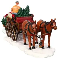 Lemax christmas tree wagon s/2 kerstdorp tafereel Caddington Village 2004 - afbeelding 2