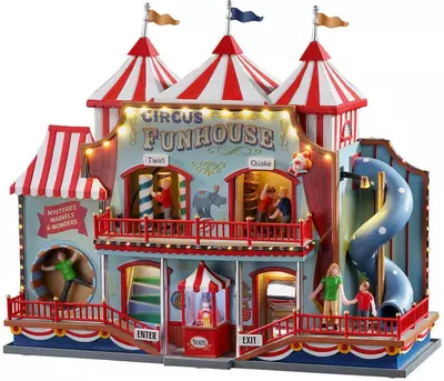 Lemax circus funhouse bewegende kermisattractie Carnival 2020 - afbeelding 1