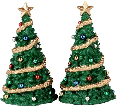 Lemax classic christmas tree, set of 2 kerstdorp accessoire 2023 - afbeelding 1