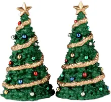 Lemax classic christmas tree, set of 2 kerstdorp accessoire 2023 - afbeelding 1