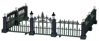 Lemax classic victorian fence s/7 kerstdorp accessoire 2012 - afbeelding 1