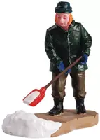 Lemax clearing a path kerstdorp figuur type 1 Plymouth Corners 2005