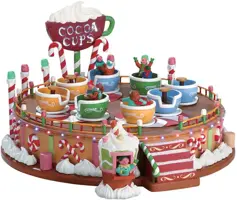 Lemax cocoa cups s/2 bewegende kermisattractie Sugar 'N' Spice 2017 - afbeelding 1