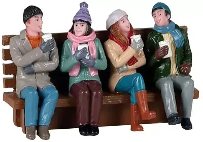 Lemax coffee and friends kerstdorp figuur type 4 2021 - afbeelding 1