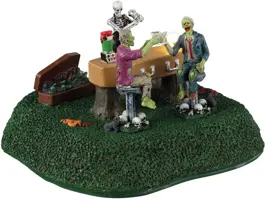 Lemax coffin bar bewegend tafereel Spooky Town 2023 - afbeelding 1