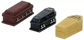 Lemax coffins s/3 accessoire Spooky Town 2007 - afbeelding 1