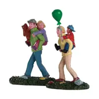 Lemax coming home from the fair s/2 kerstdorp figuur type 4 2018 - afbeelding 1