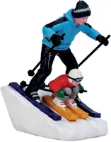 Lemax coming through kerstdorp figuur type 3 Vail Village 2017 - afbeelding 1